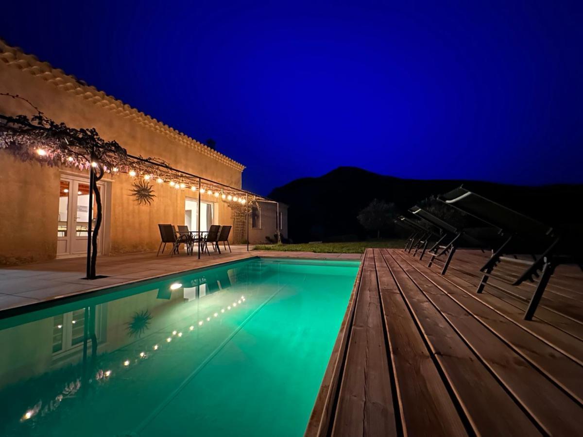 Estive des Angelettes Piscine chauffée Sauna Saint-Ferréol-Trente Extérieur photo